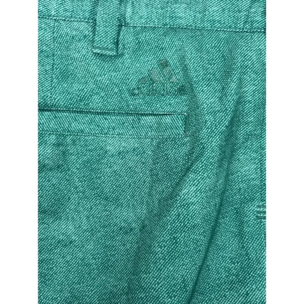 Adidas Golf Ultimate365 Heathered Green Performance Pants Mens 30x32 Flat Front - Picture 4 of 5
